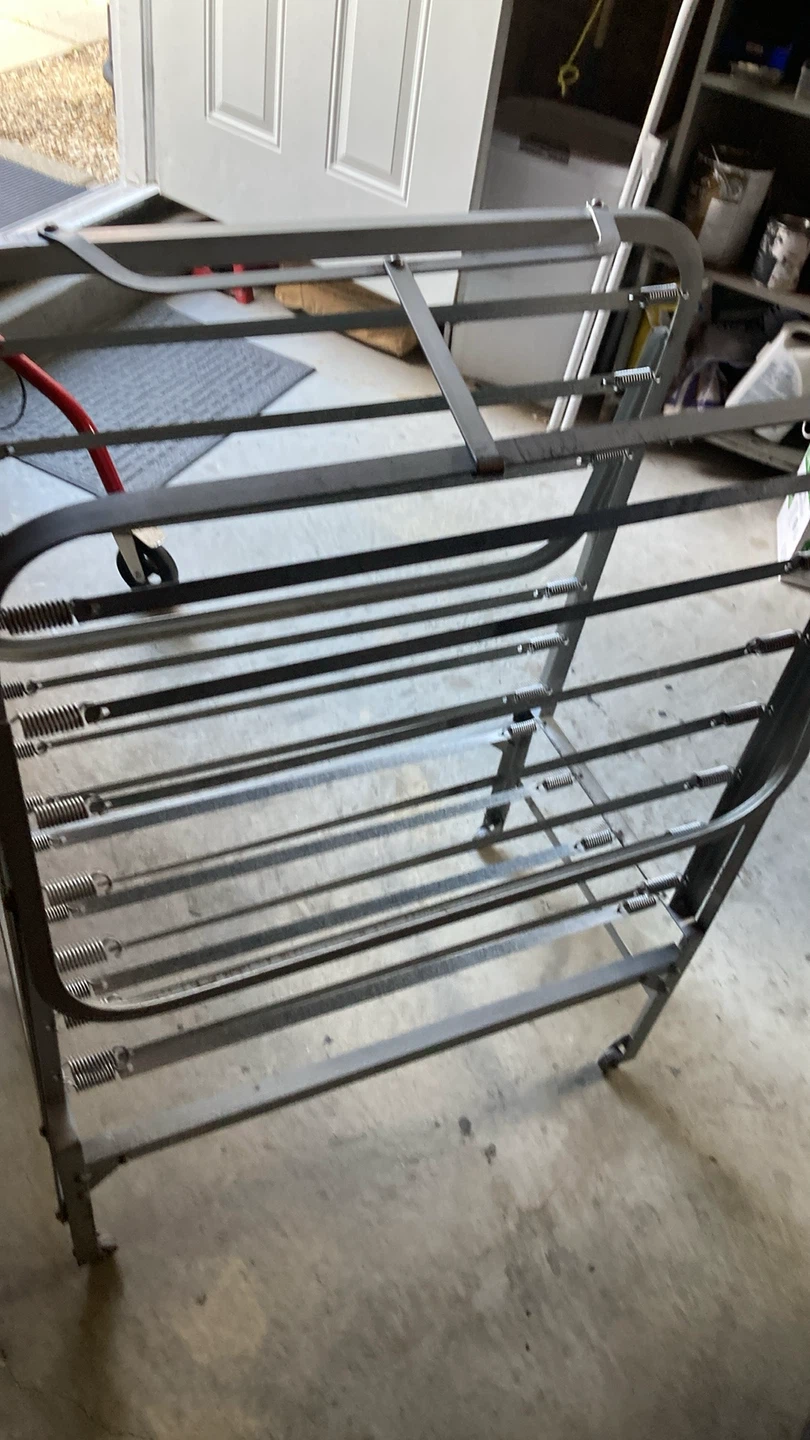 Metal Folding Bed Frame with Springs - photo 2