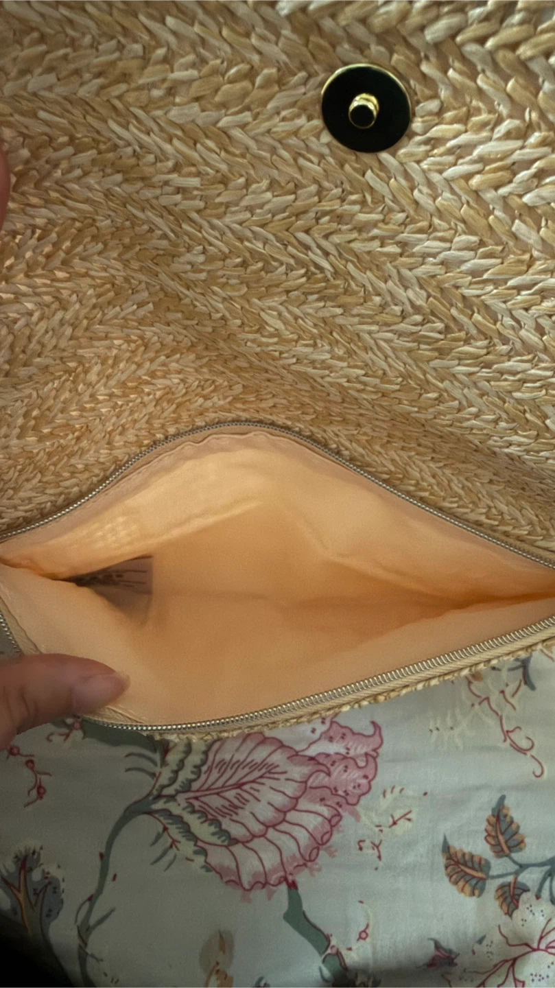 Dior Straw Clutch with Chain - photo 4