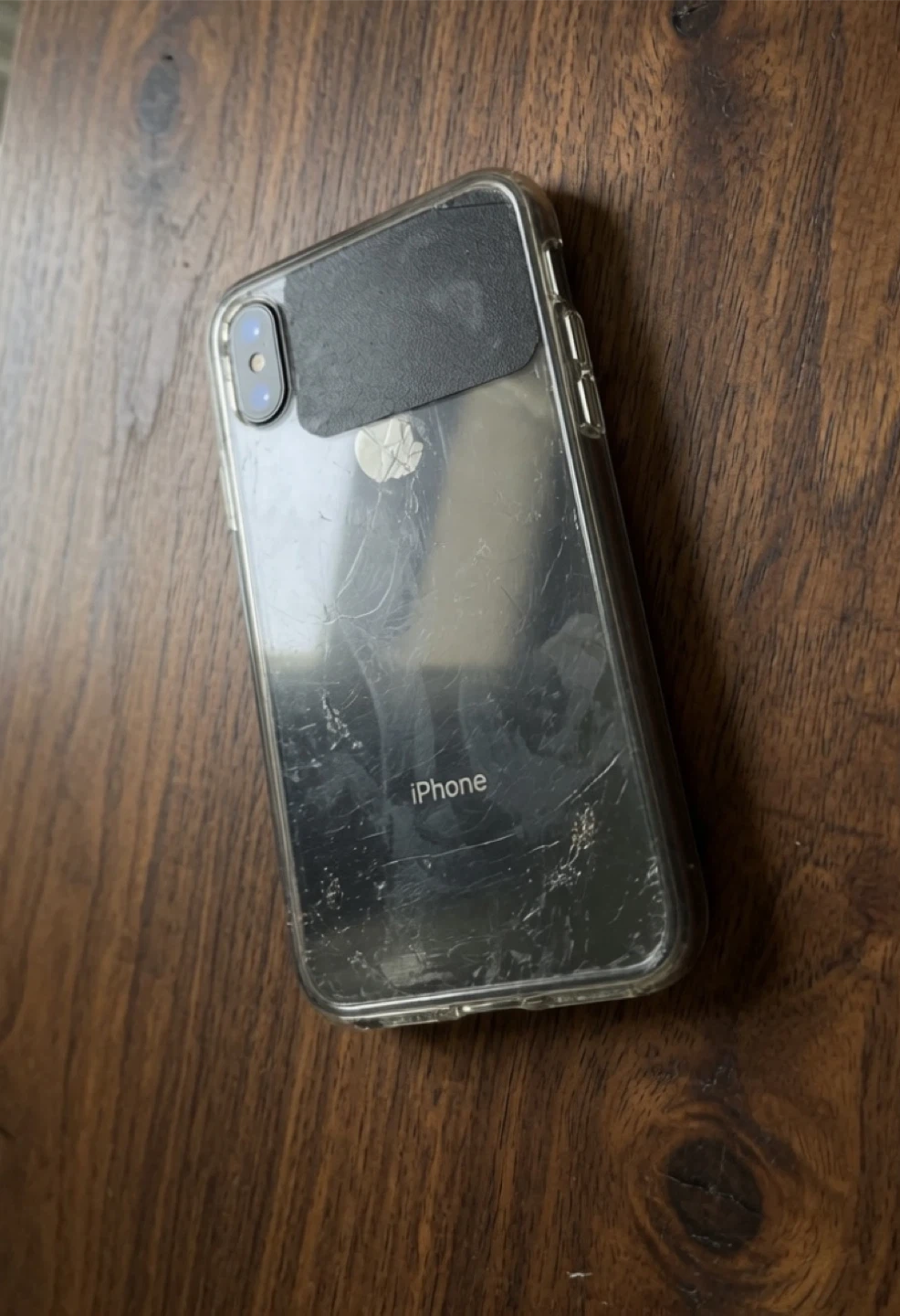 iPhone with Clear Case