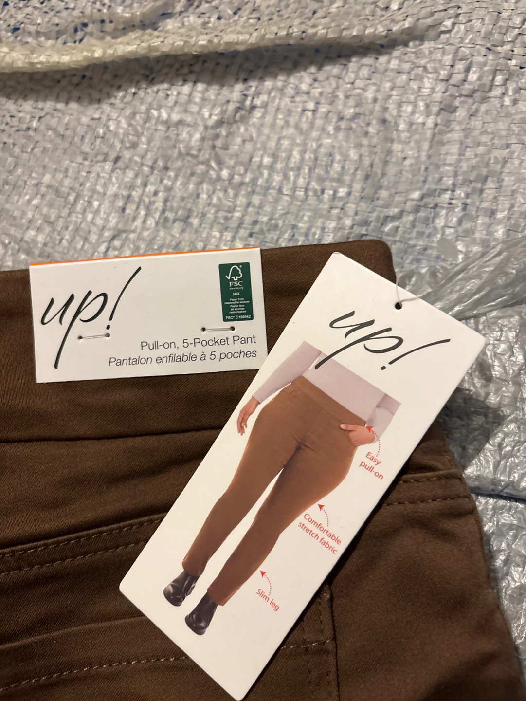 Up! Pull-on 5-Pocket Pant - Brown - photo 2