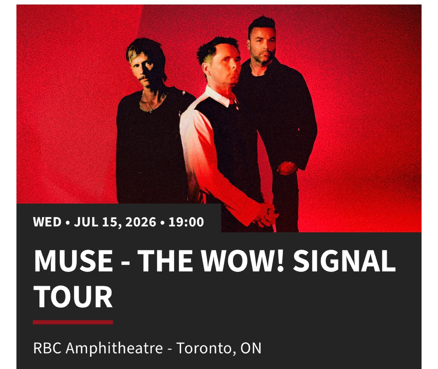 Muse - - Toronto less than full price