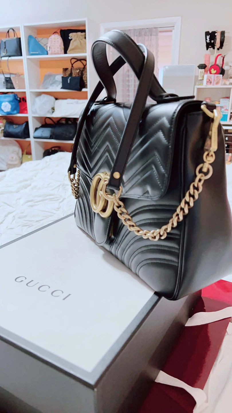 Black Gucci Marmont Handbag - photo 2