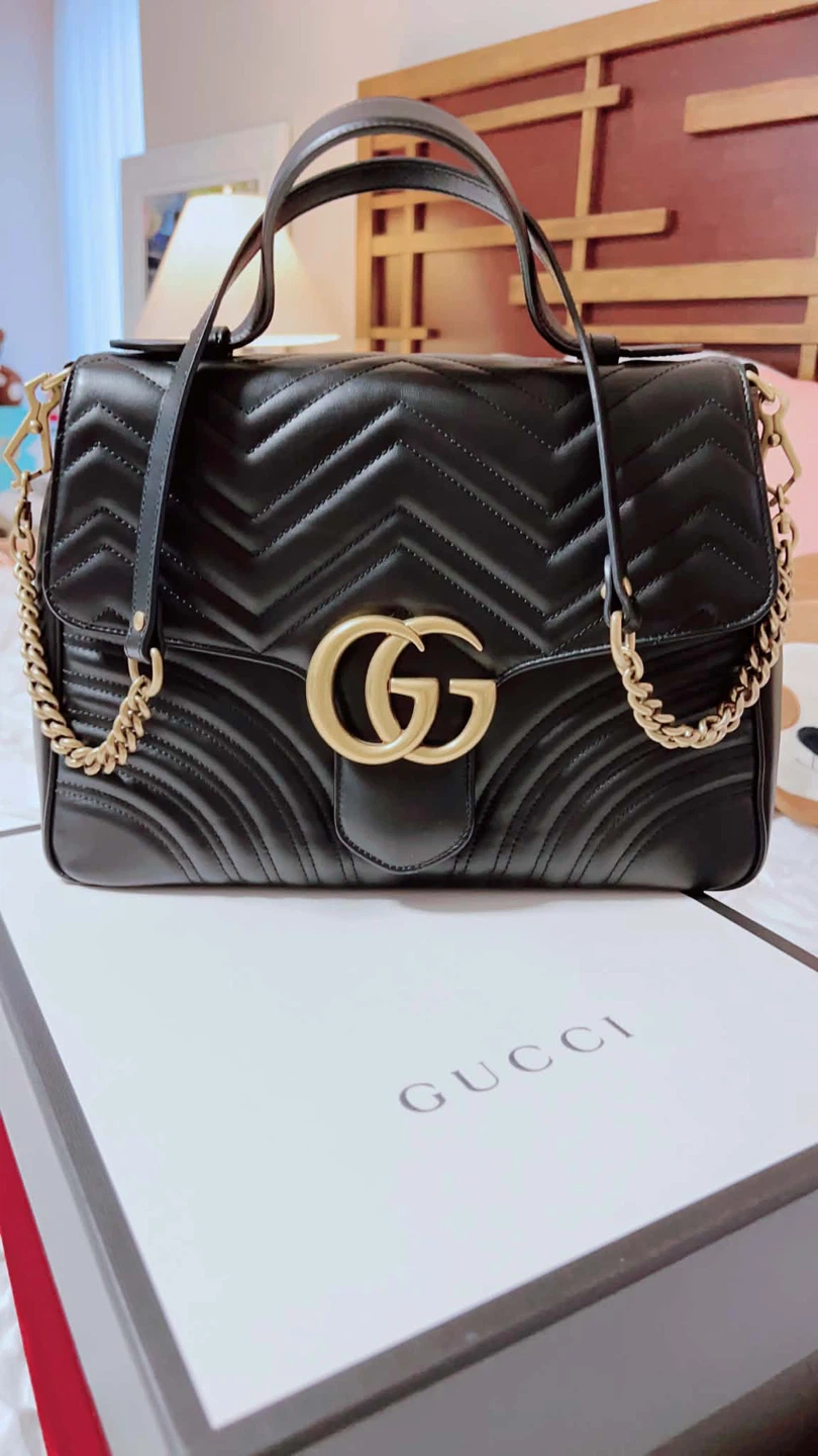 Black Gucci Marmont Handbag - photo 3