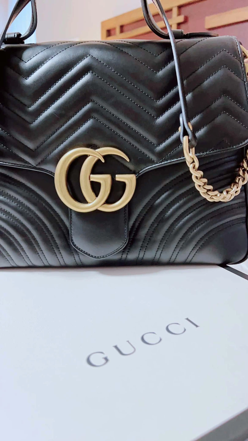 Black Gucci Marmont Handbag