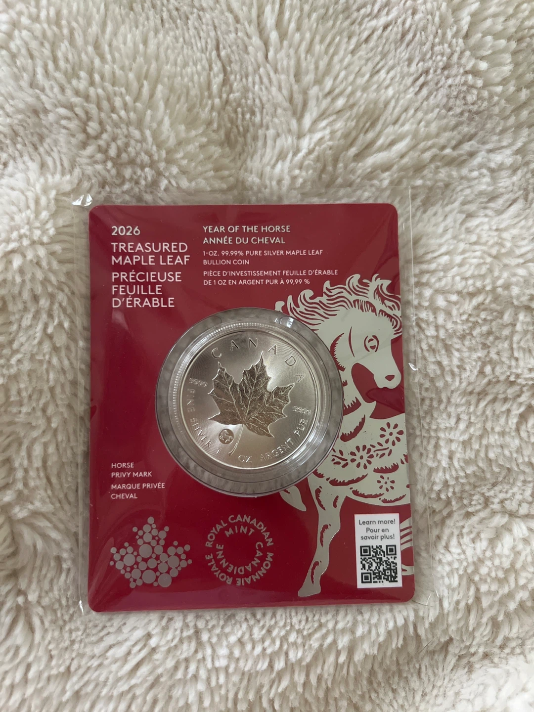 2026 Year of the Horse Silver Maple Leaf Coin