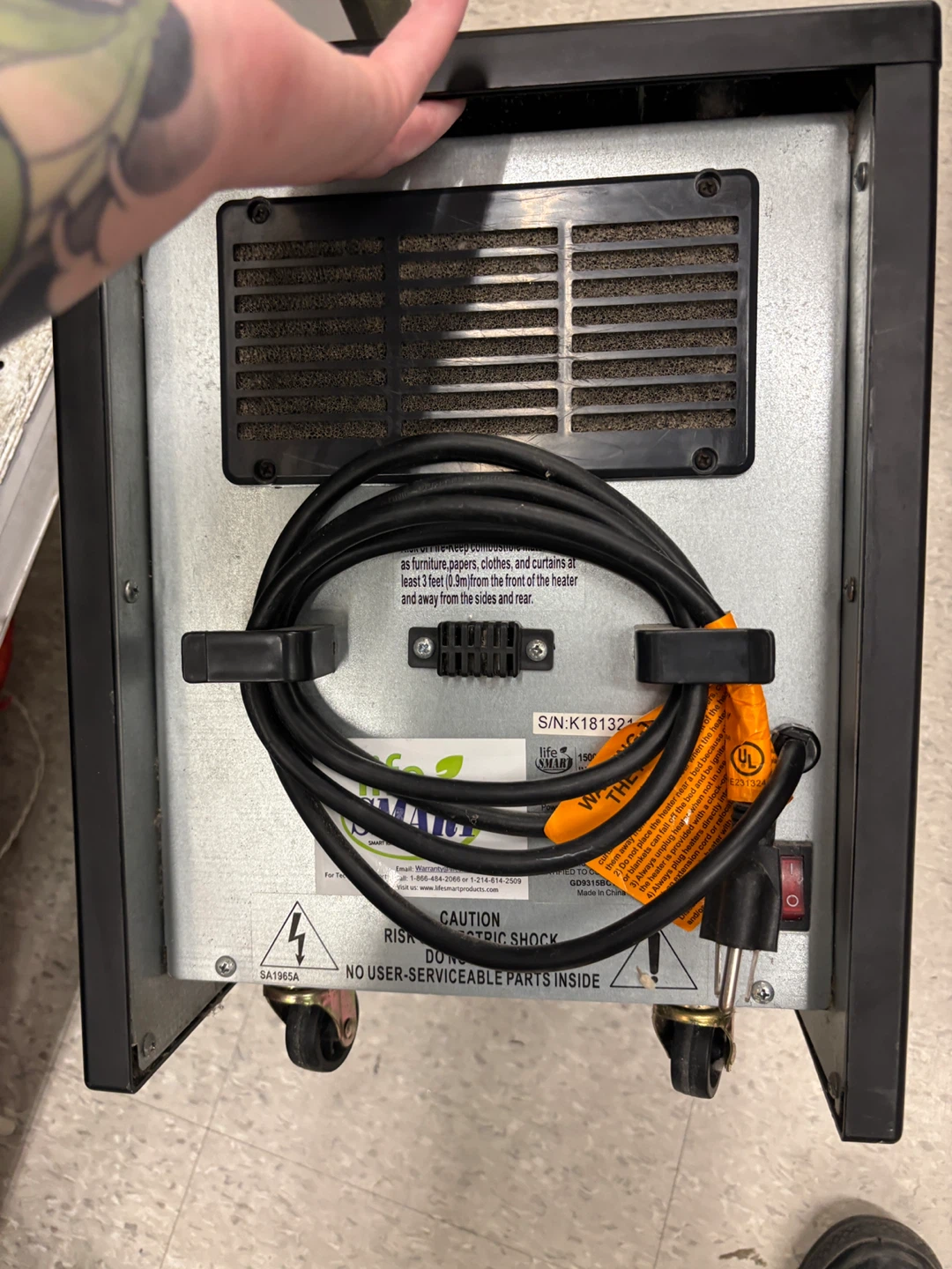 Lifesmart Infrared Heater - lightly used - photo 2