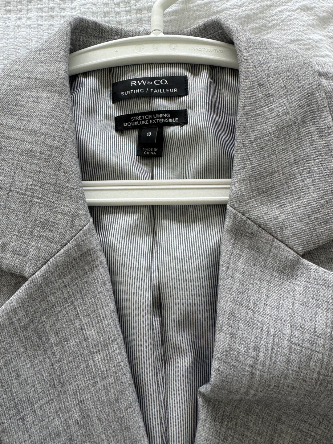 RW & CO Grey Suiting Blazer
