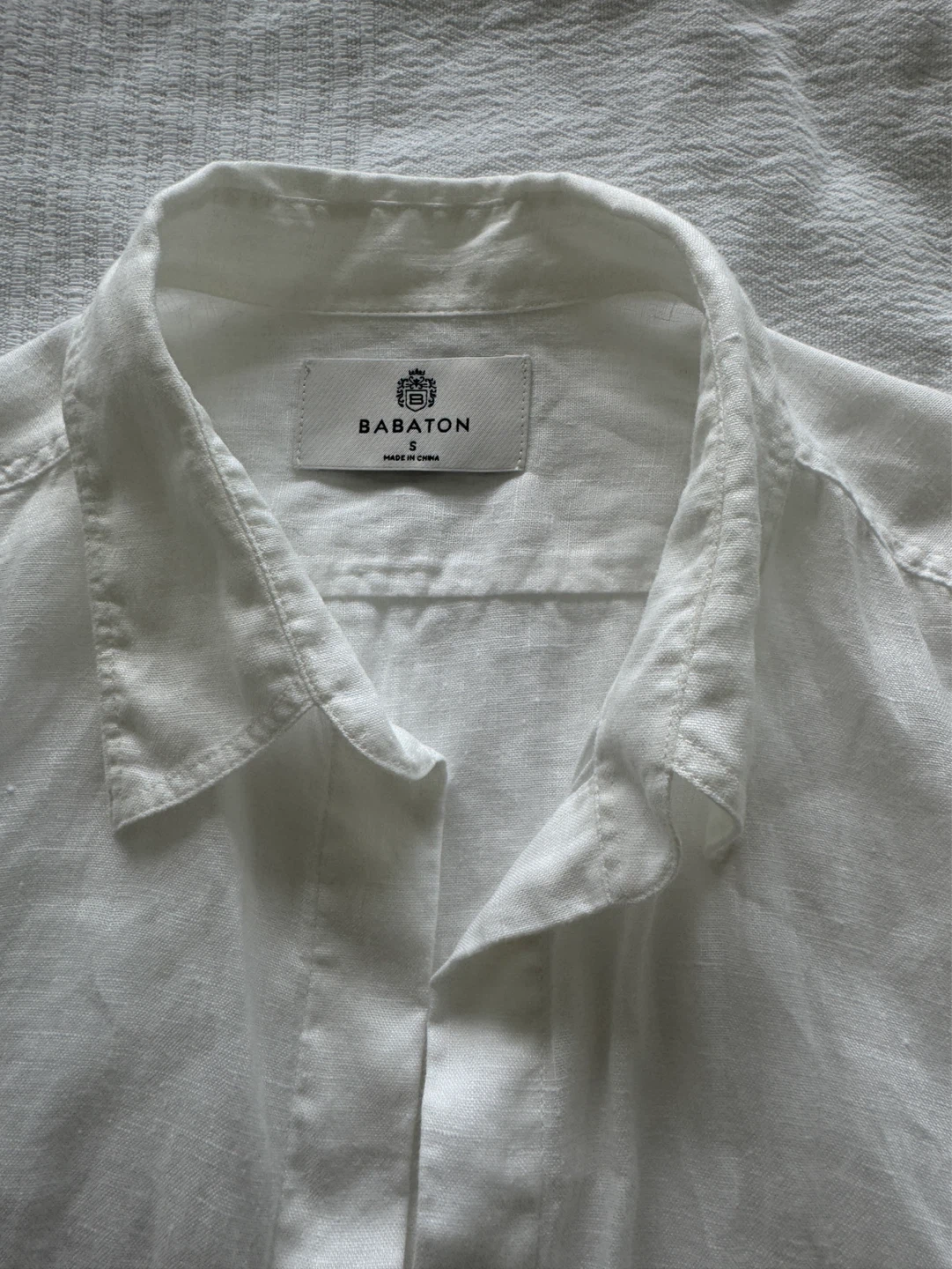 Babaton White Linen Shirt