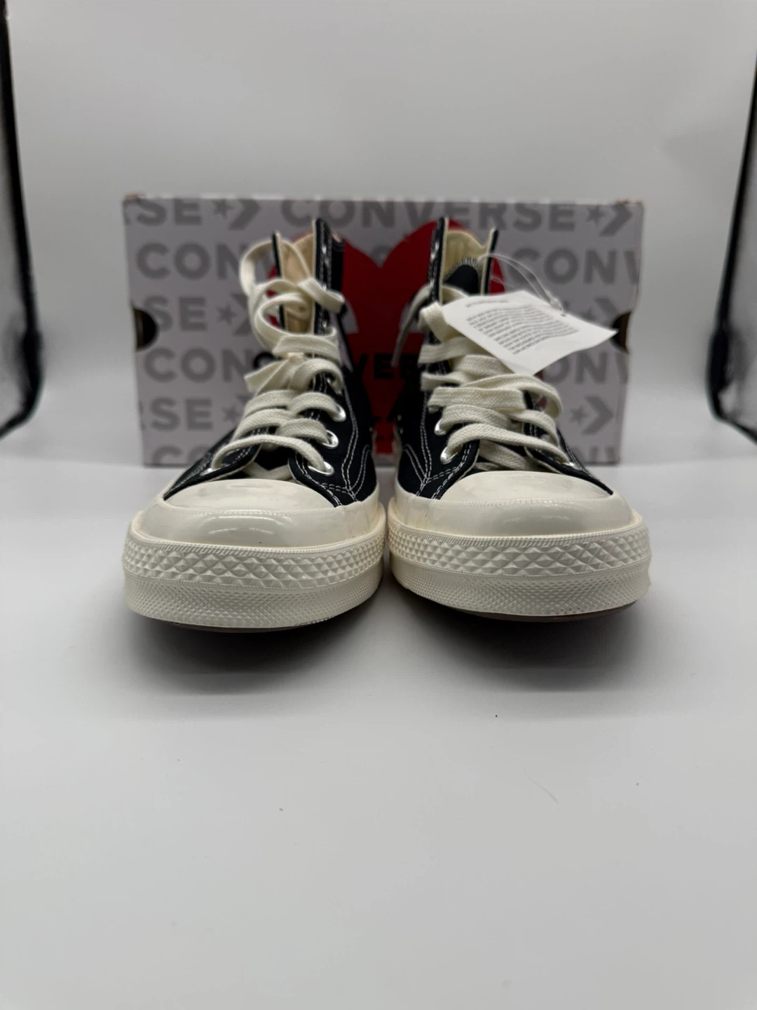 Converse x CDG PLAY Chuck 70 High Black Men’s Sz 9/Women’s 11 - photo 4