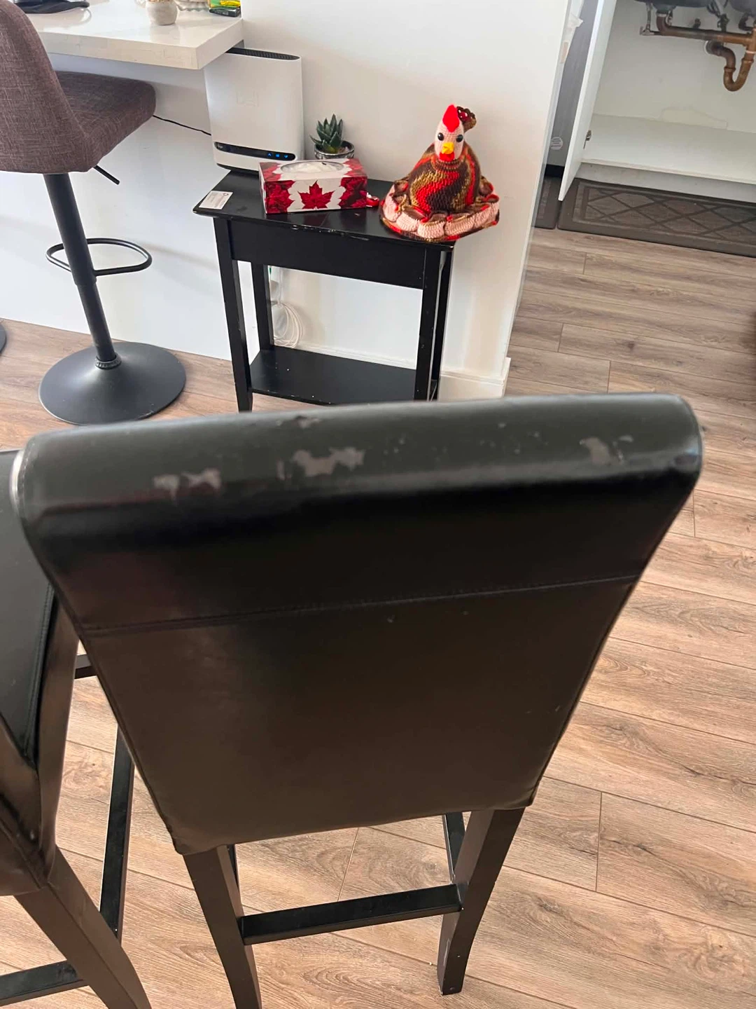 2 Black Bar Stools - photo 3