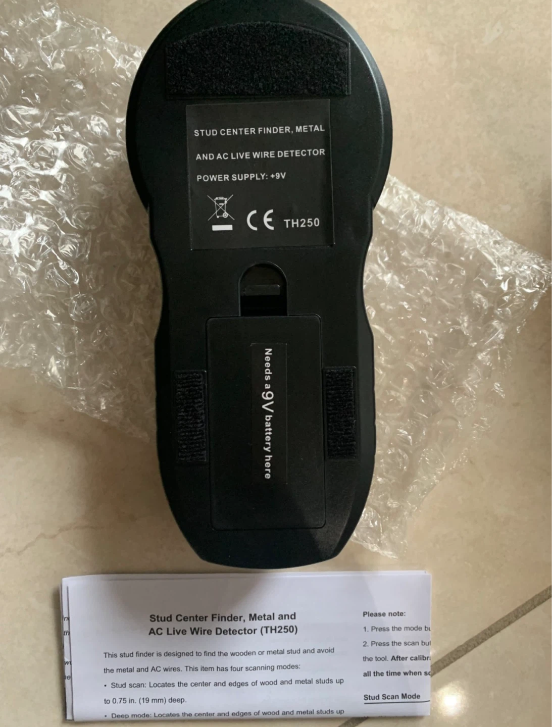 Tavool Stud Center Finder, Metal and AC Live Wire Detector - photo 2