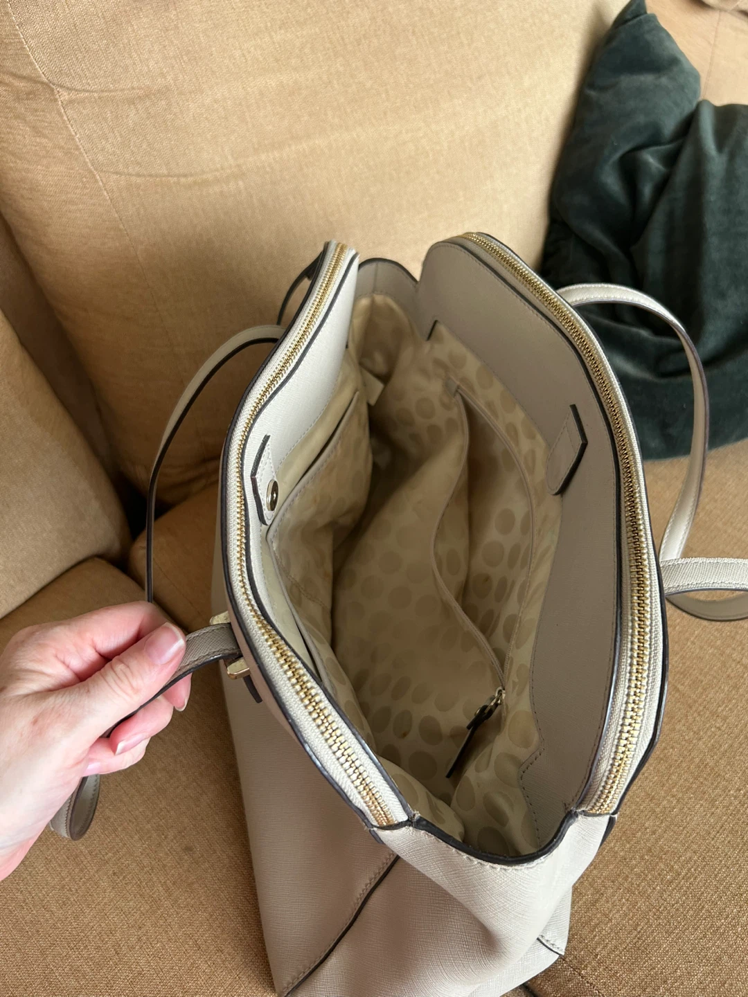 Kate Spade Grey Leather Satchel Bag - photo 2