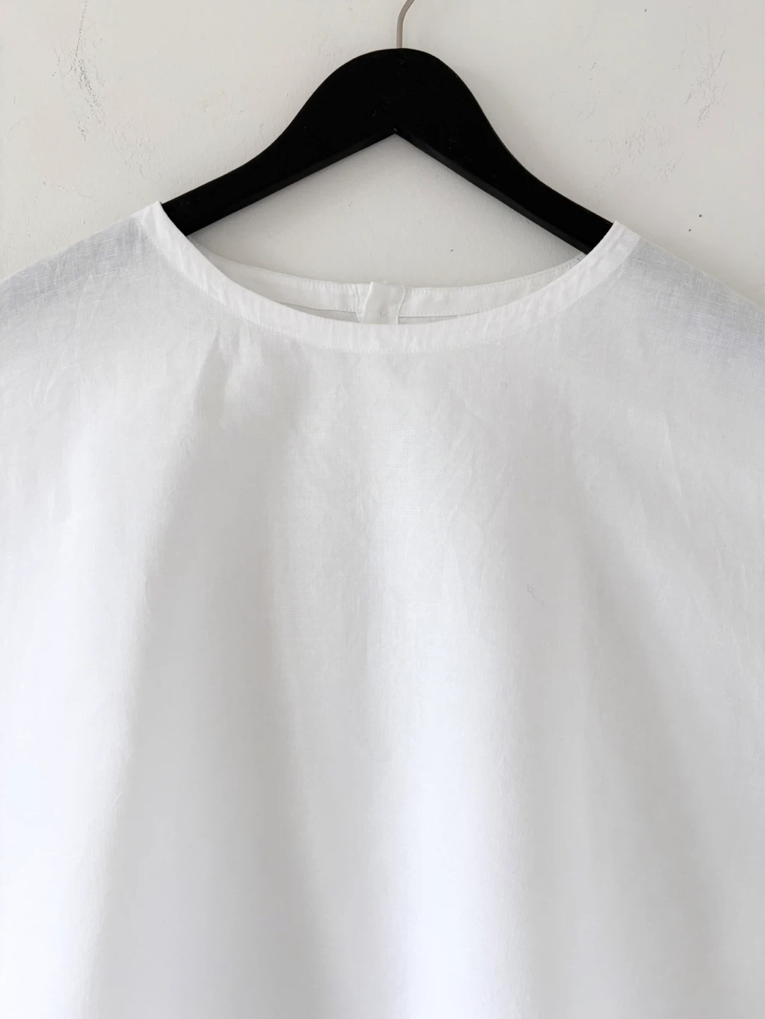 Muji 100% Linen Short Sleeve Blouse - photo 4