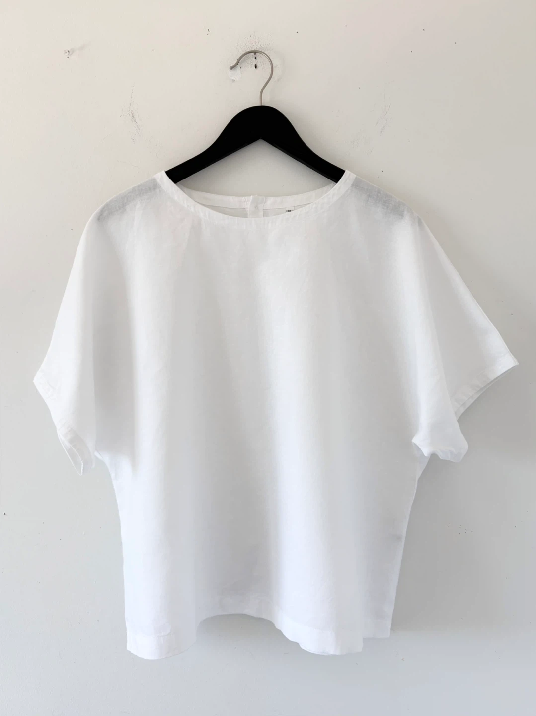 Muji 100% Linen Short Sleeve Blouse - photo 3