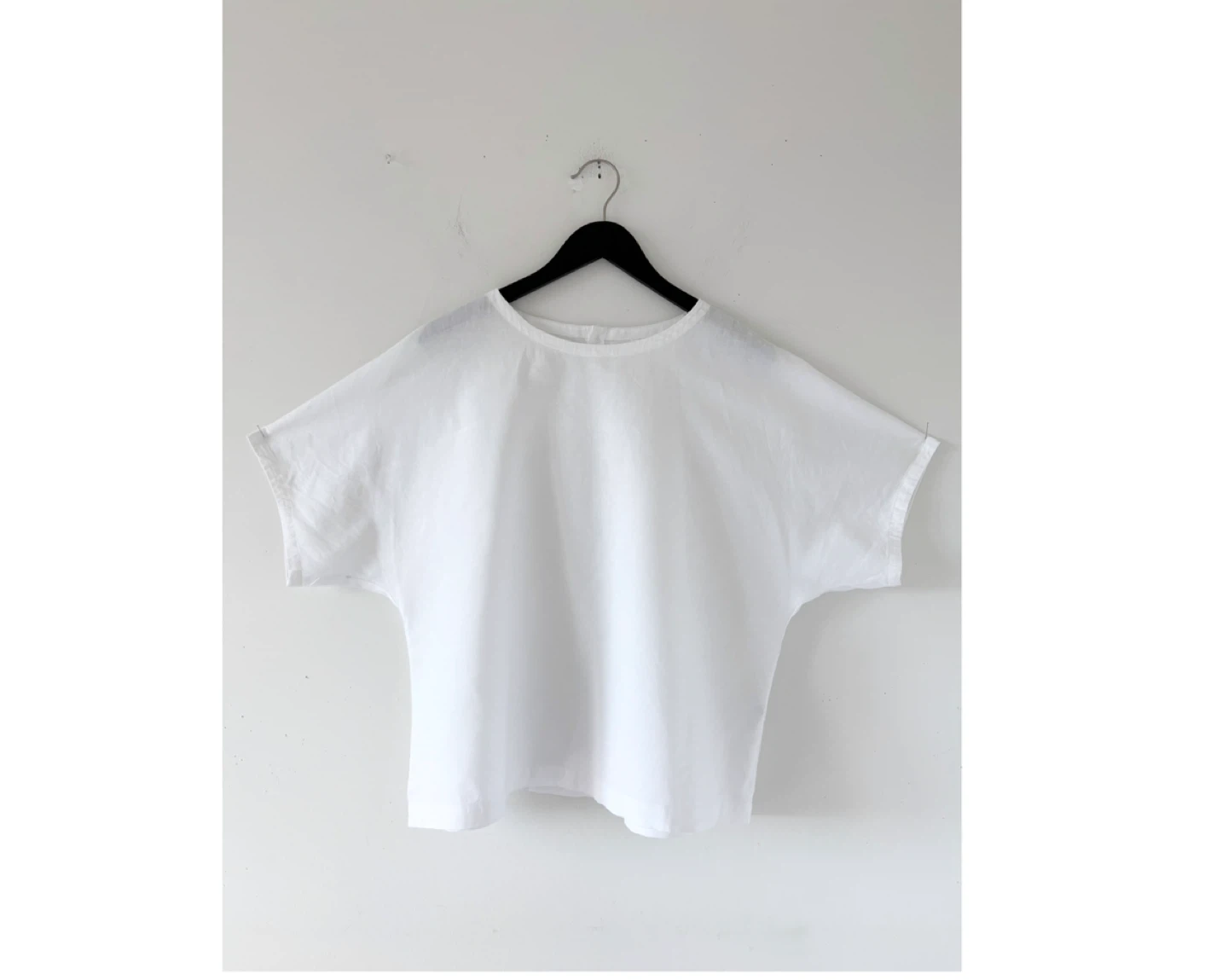 Muji 100% Linen Short Sleeve Blouse