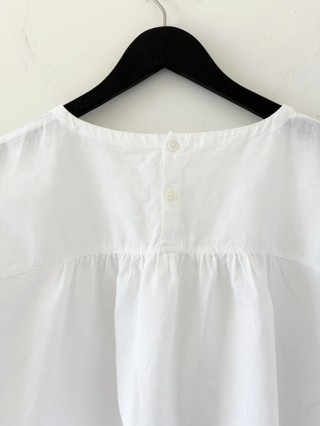 Muji 100% Linen Short Sleeve Blouse - photo 5
