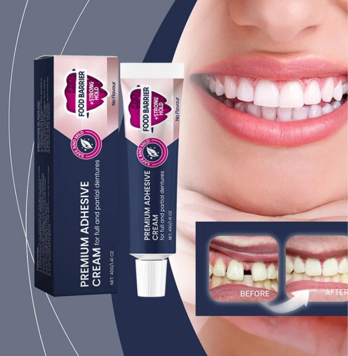 OralHoe Premium Denture Adhesive Cream - photo 5