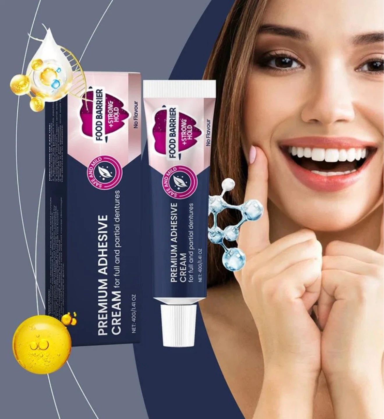 OralHoe Premium Denture Adhesive Cream - photo 2