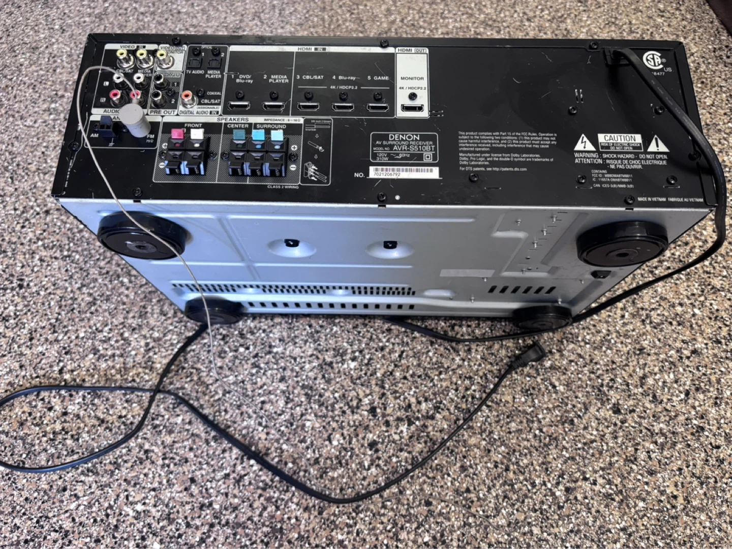 Denon AVR-S510BT AV Receiver
