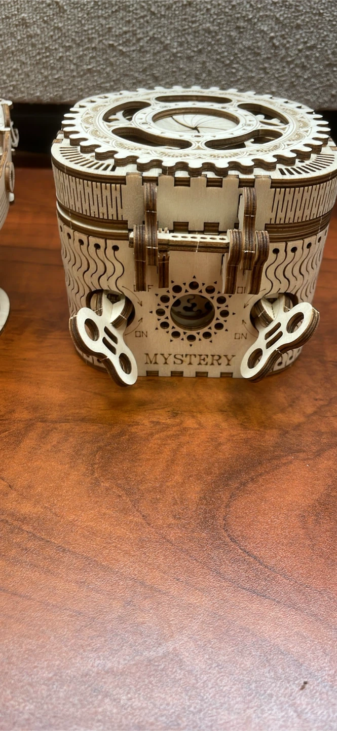 Two for $5 ROKR Wooden Mechanical Model Boat and Mystery Box - photo 4