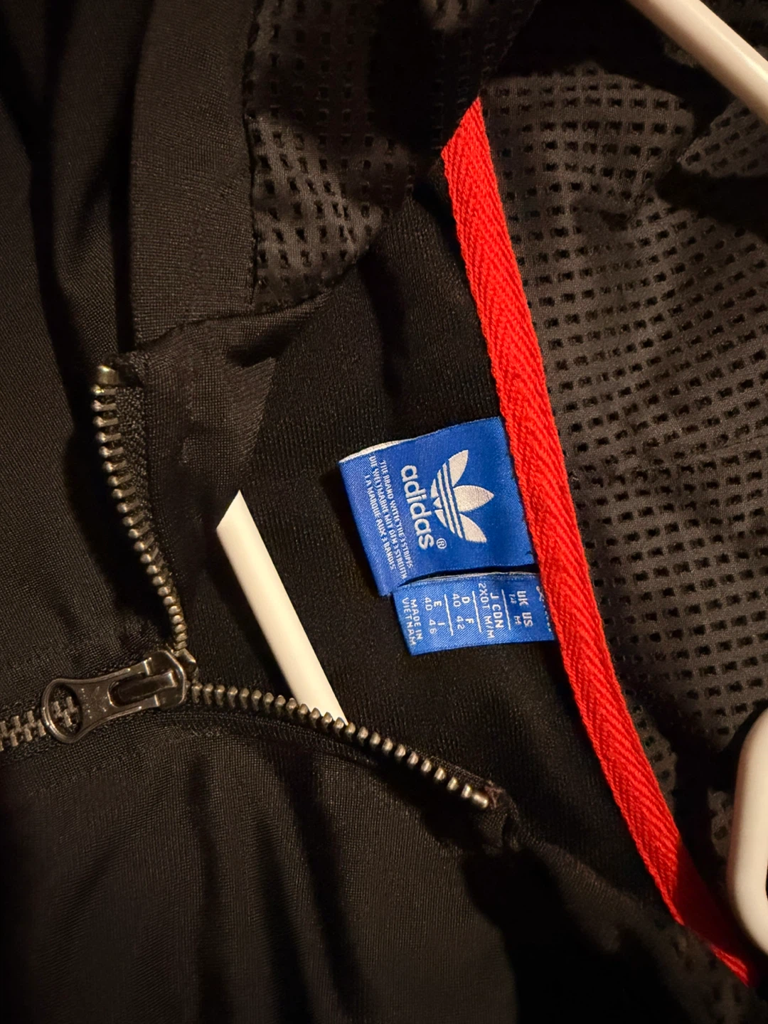 Adidas Black Track Jacket with Trefoil Logo - photo 2