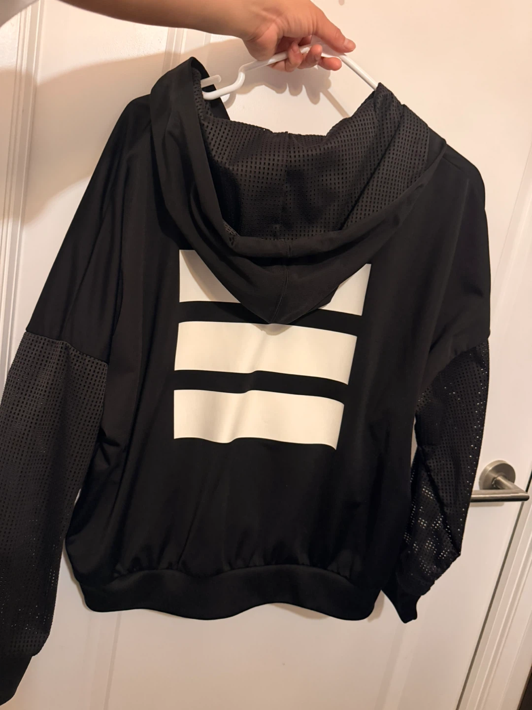 Adidas Black Track Jacket with Trefoil Logo - photo 3
