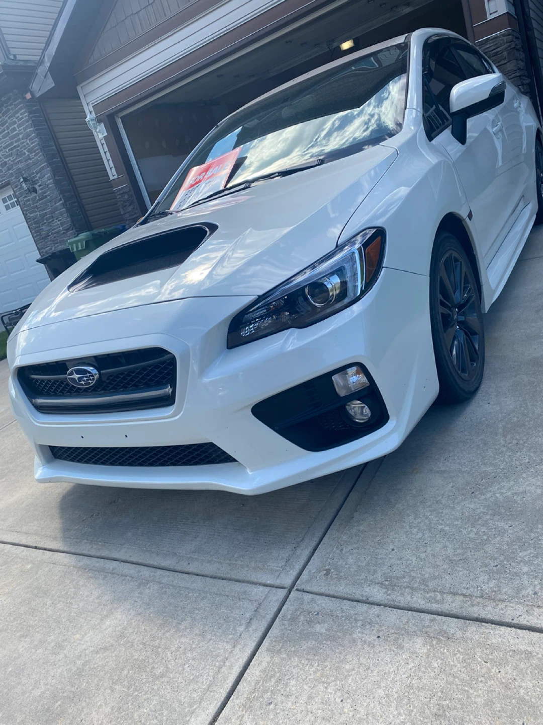 White modded Subaru WRX (details in description)