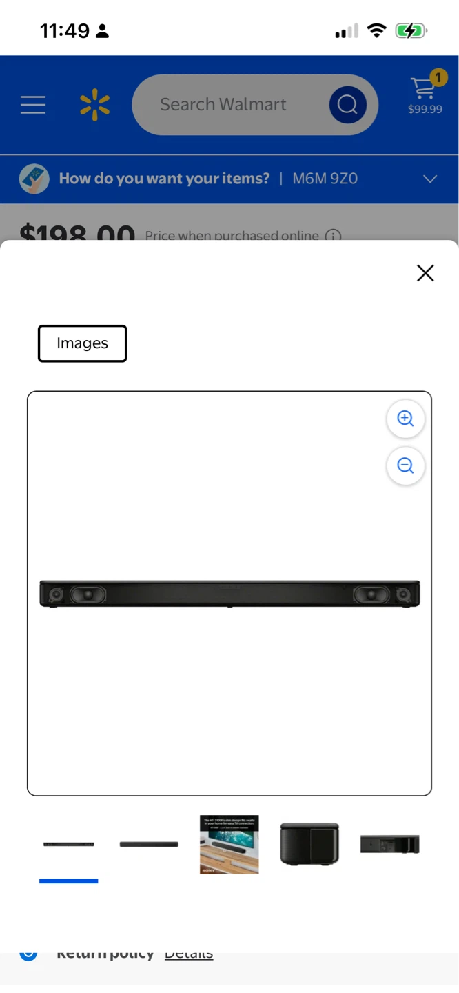 New Sony HT-S100F 2-Channel Soundbar