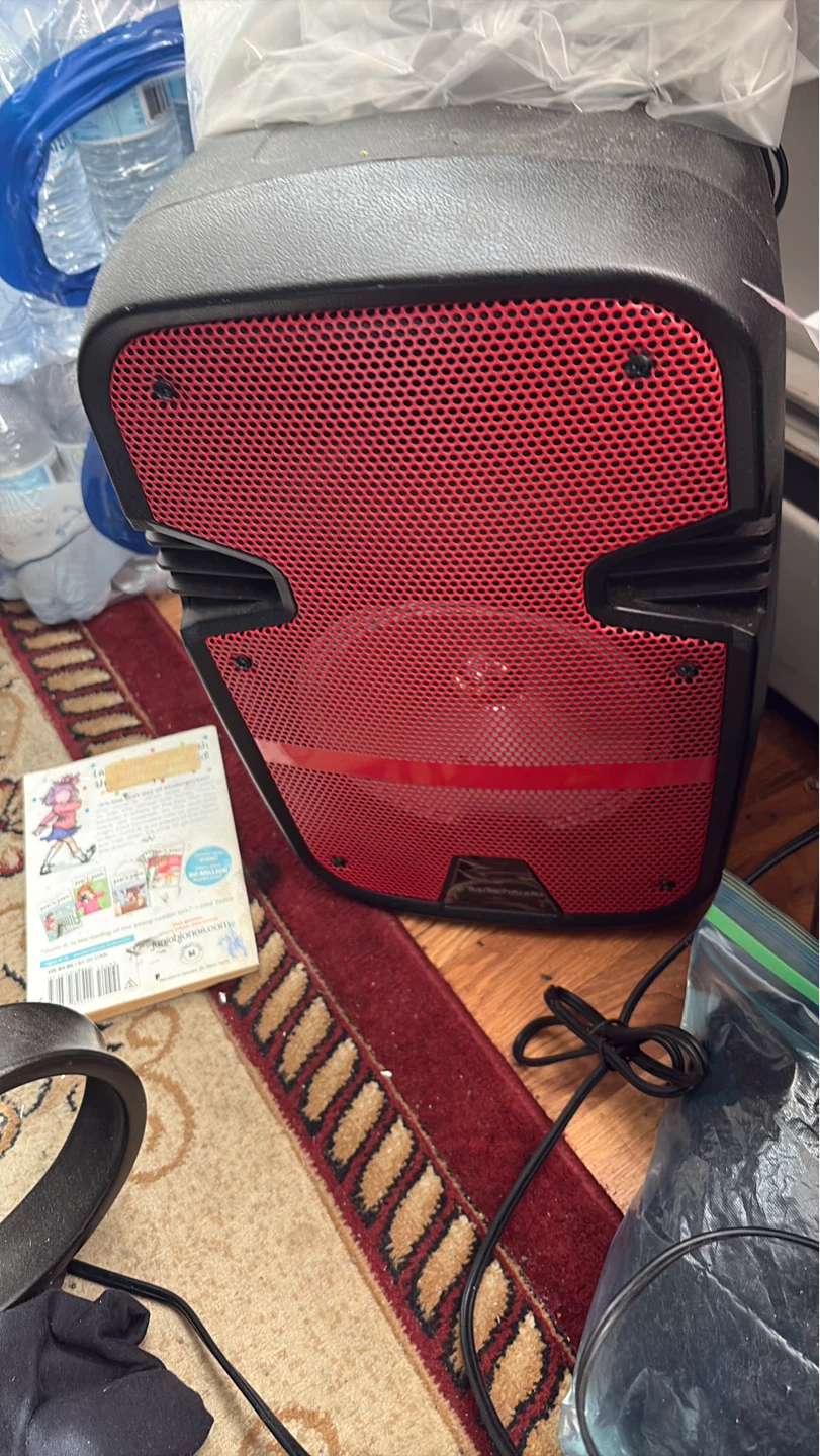Black and Red PA Speaker