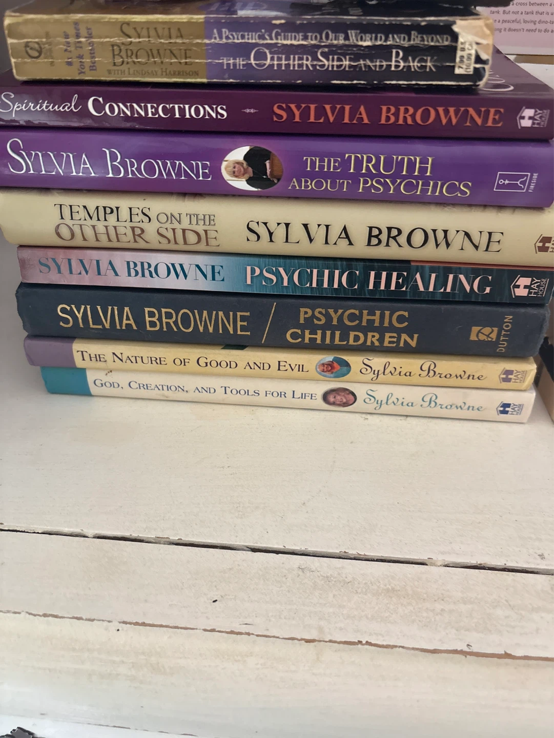 Stack of Sylvia Browne Books - photo 2