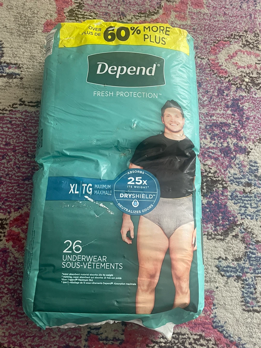 Depend Fresh Protection Underwear XL/TG - 26 count - photo 2