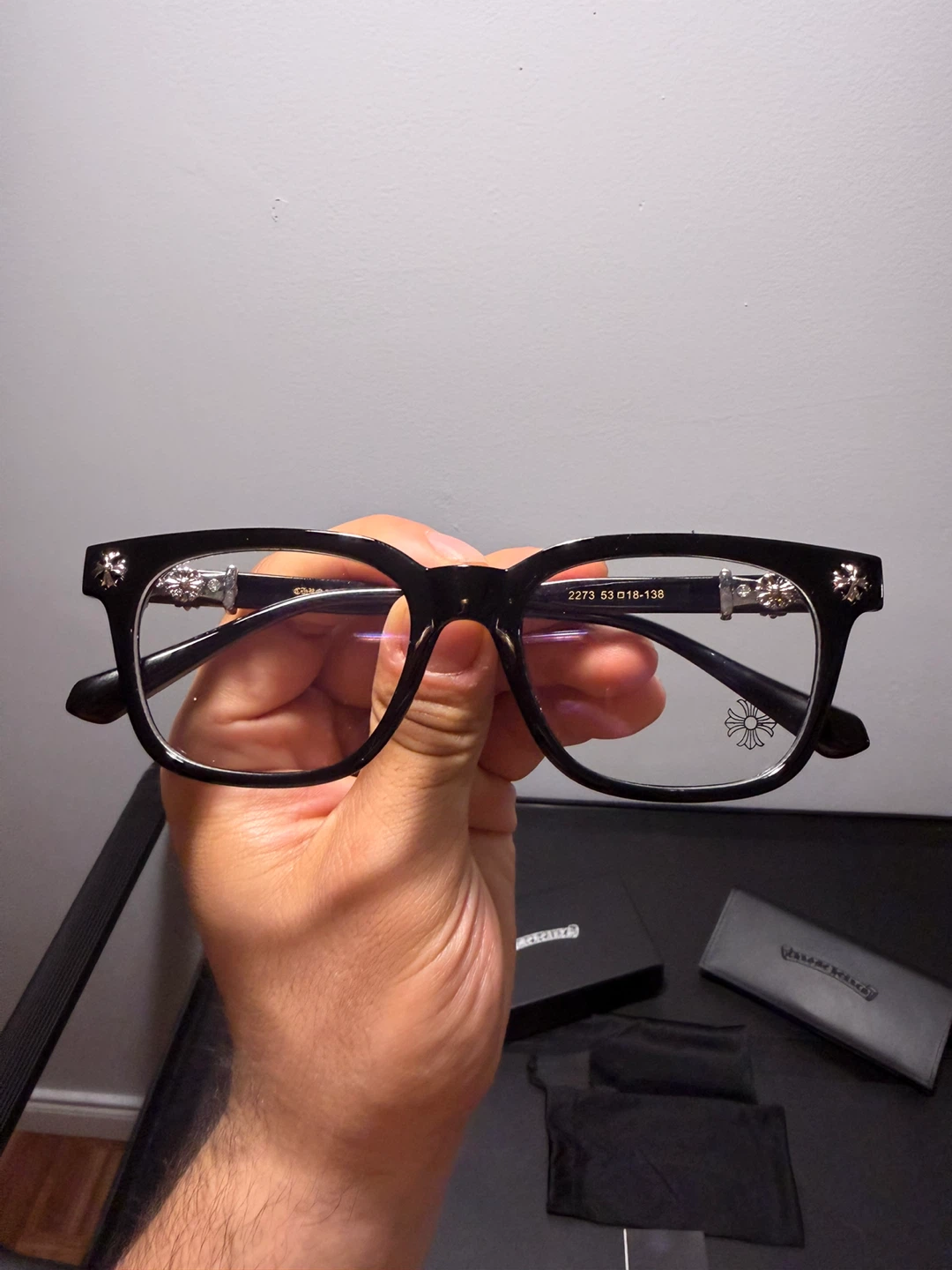 Chrome Hearts Black Glasses 2273 - photo 2