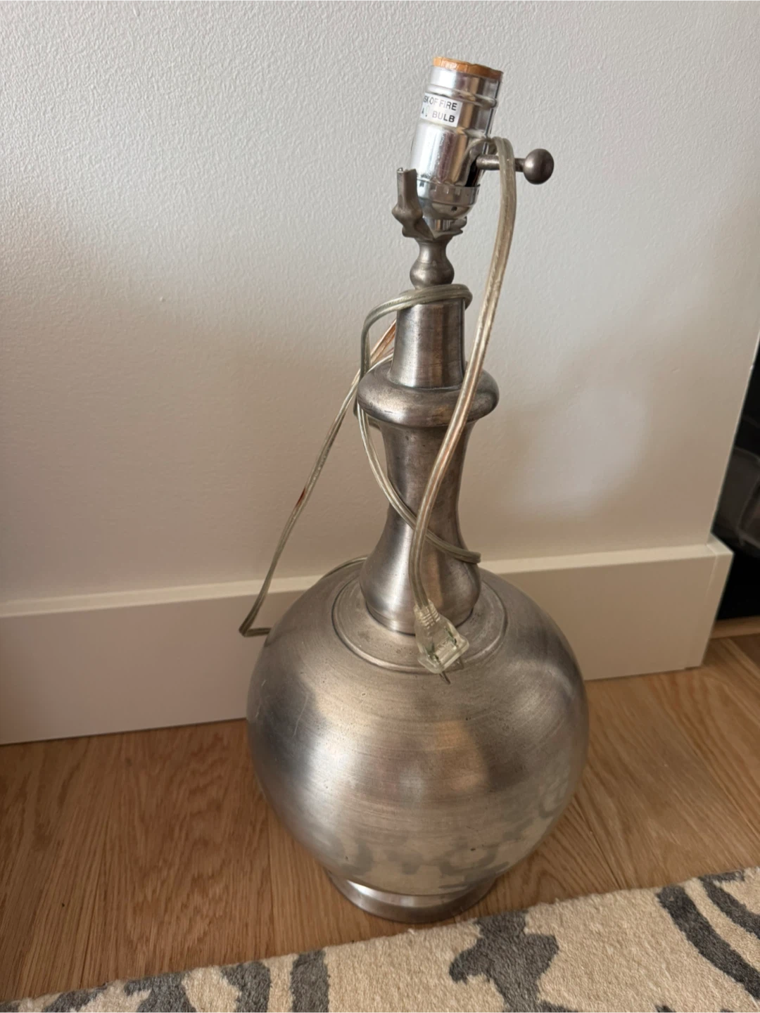 Stainless steel table lamp