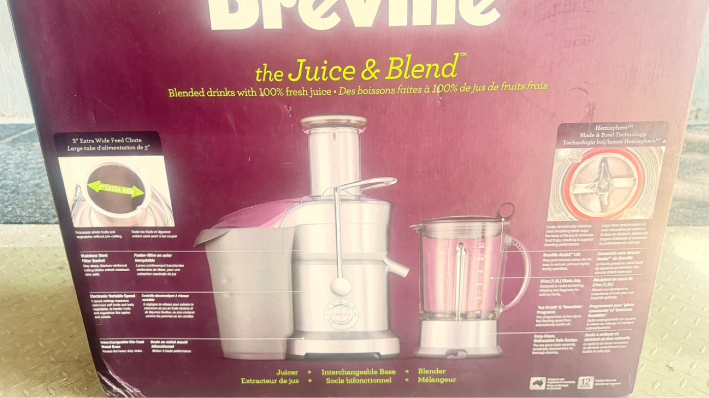 Breville The Juice & Blend Blender Juicer EJB840XL