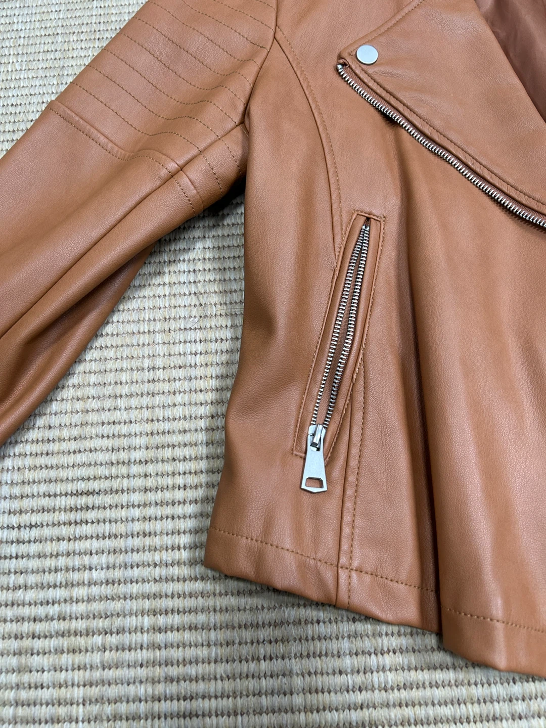 Avec Les Filles Faux Leather Moto Jacket - photo 3