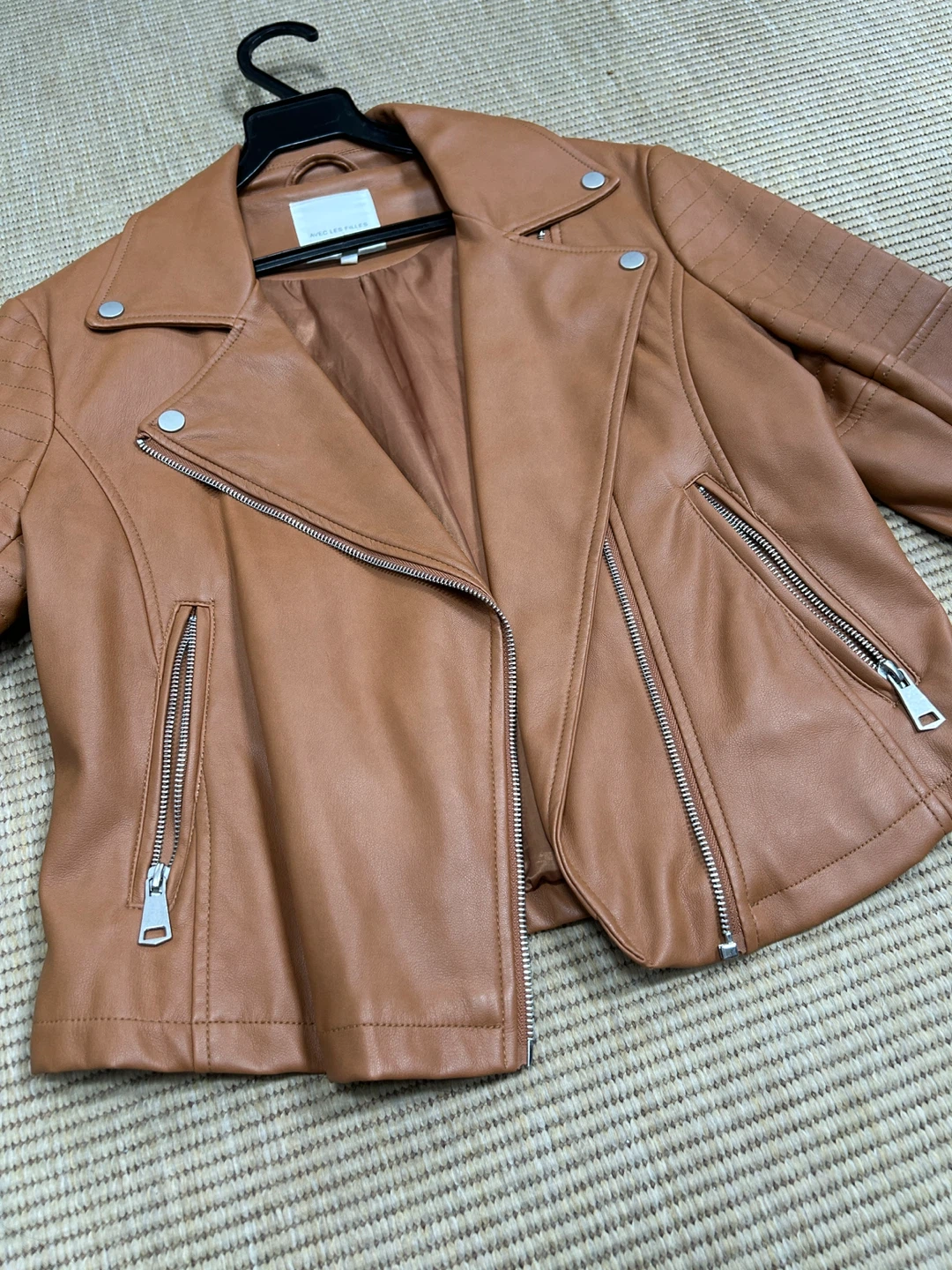 Avec Les Filles Faux Leather Moto Jacket - photo 4