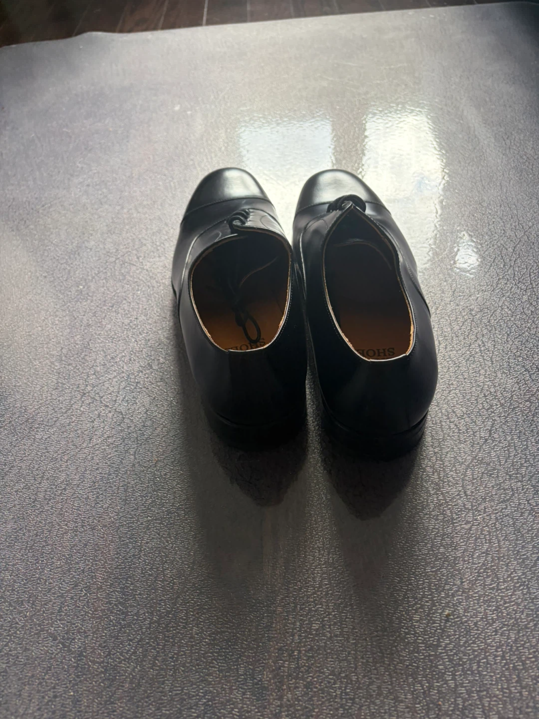 Herring Shoes Black Cap Toe Oxford Dress Shoes - photo 4