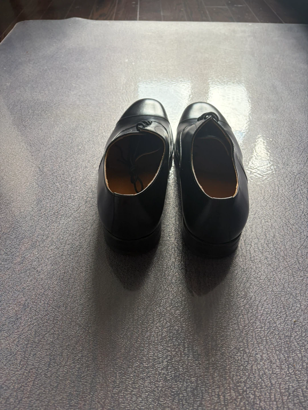 Herring Shoes Black Cap Toe Oxford Dress Shoes - photo 5