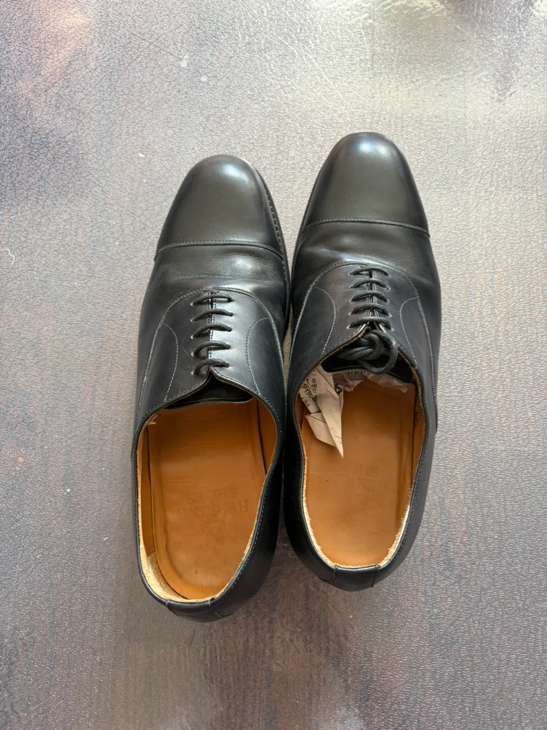 Men's Black Cap-Toe Oxford - Made in England - photo 4