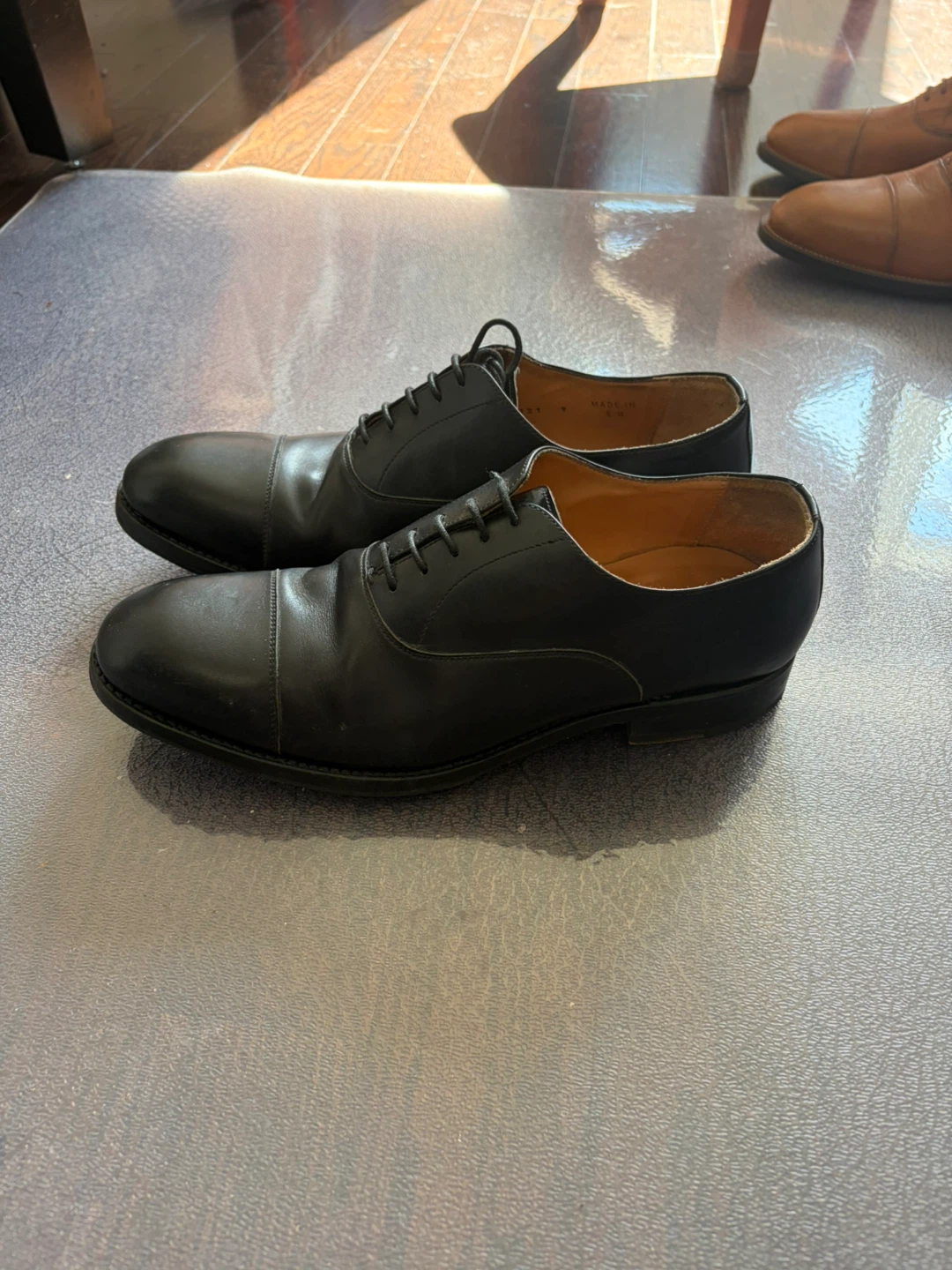 Men's Black Cap-Toe Oxford - Made in England - photo 3