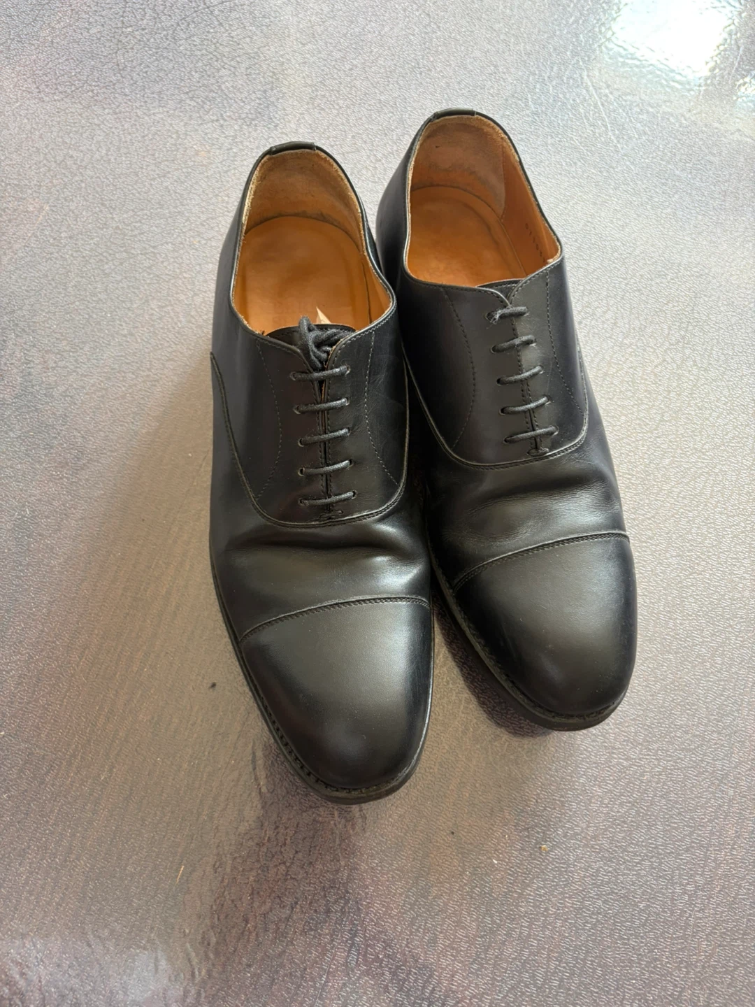 Men's Black Cap-Toe Oxford - Made in England - photo 2