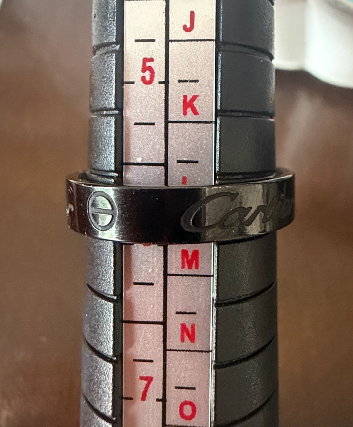 Black love Band Ring - photo 2