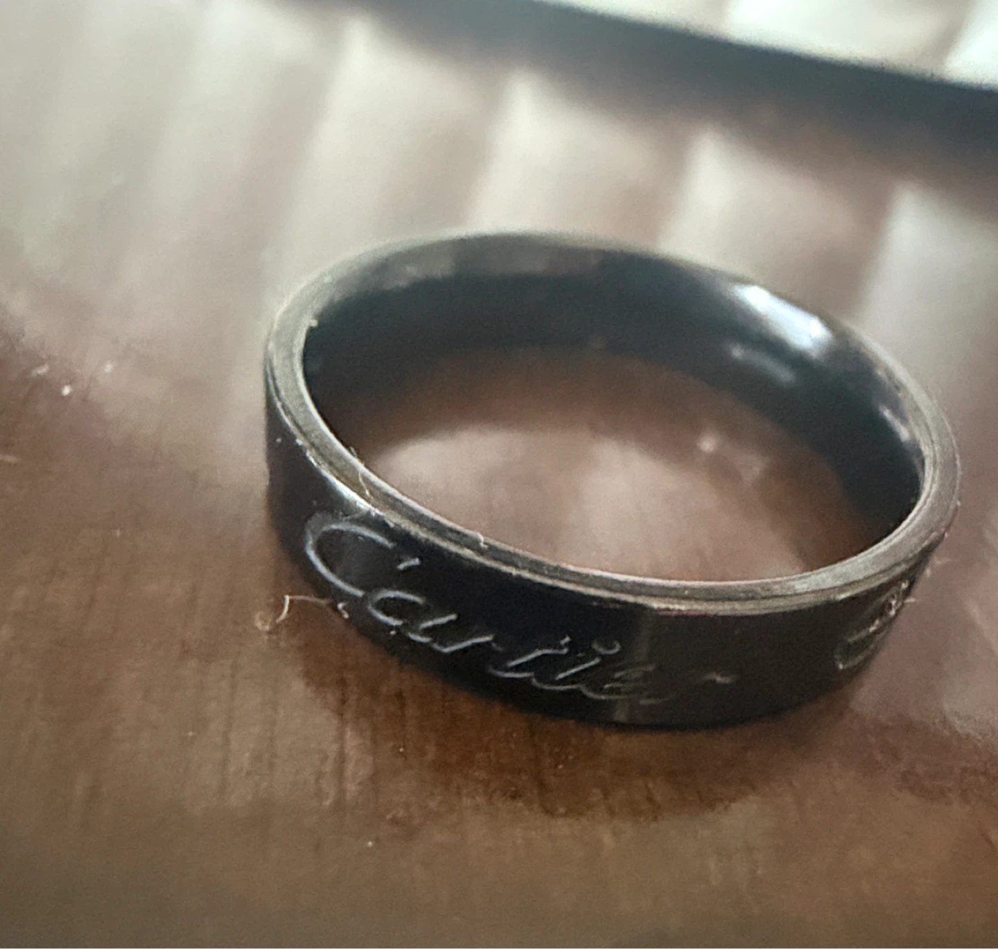 Black love Band Ring - photo 3