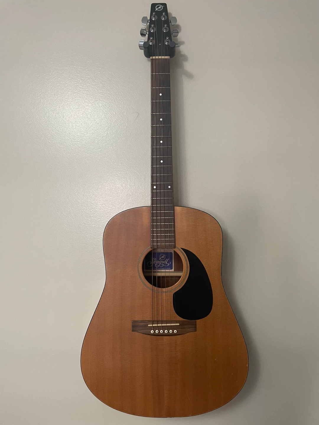 Seagull S6 Mahogany Dreadnaught Acoustic Guitar with Hard Case