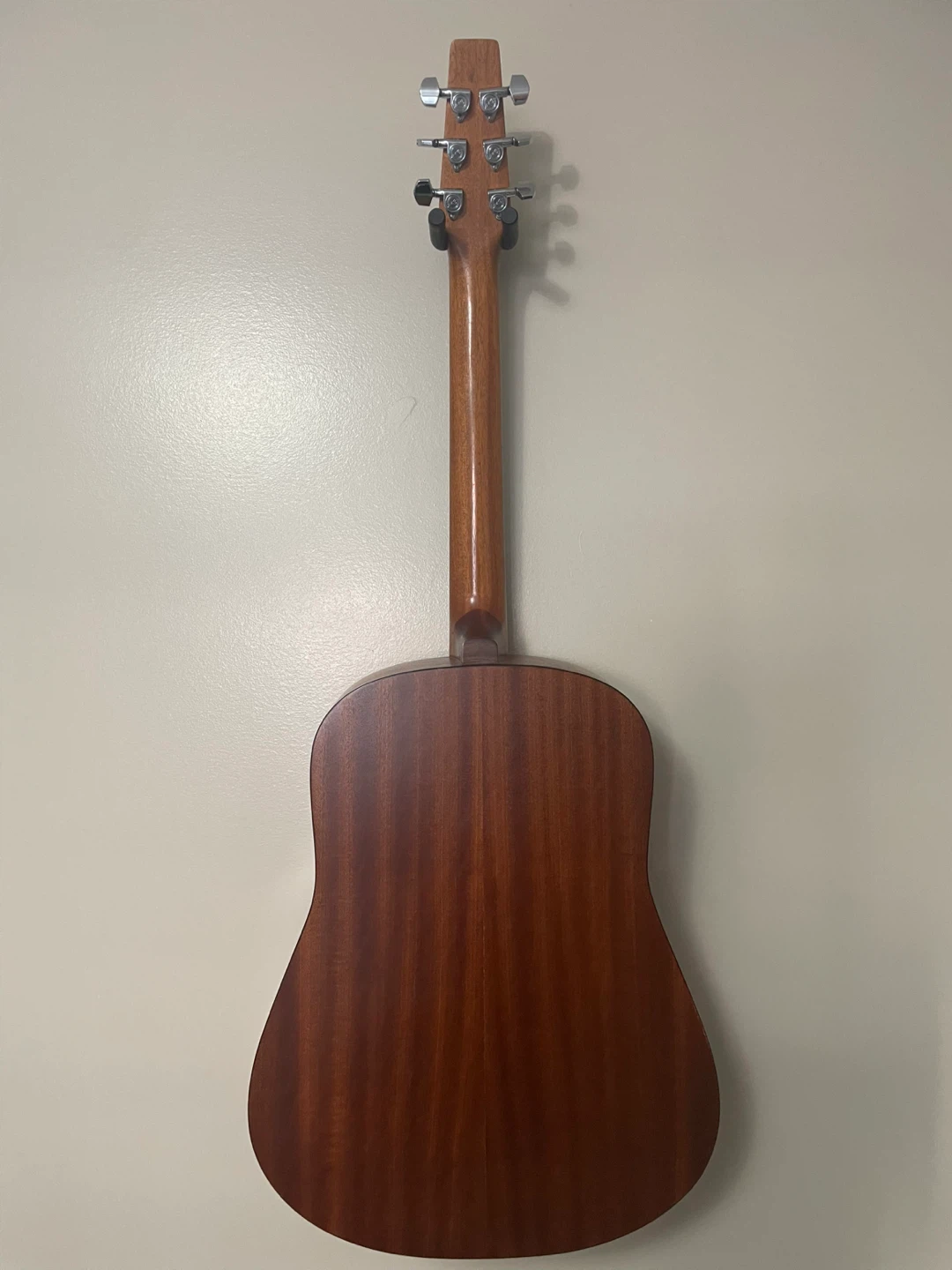 Seagull S6 Mahogany Dreadnaught Acoustic Guitar with Hard Case - photo 3