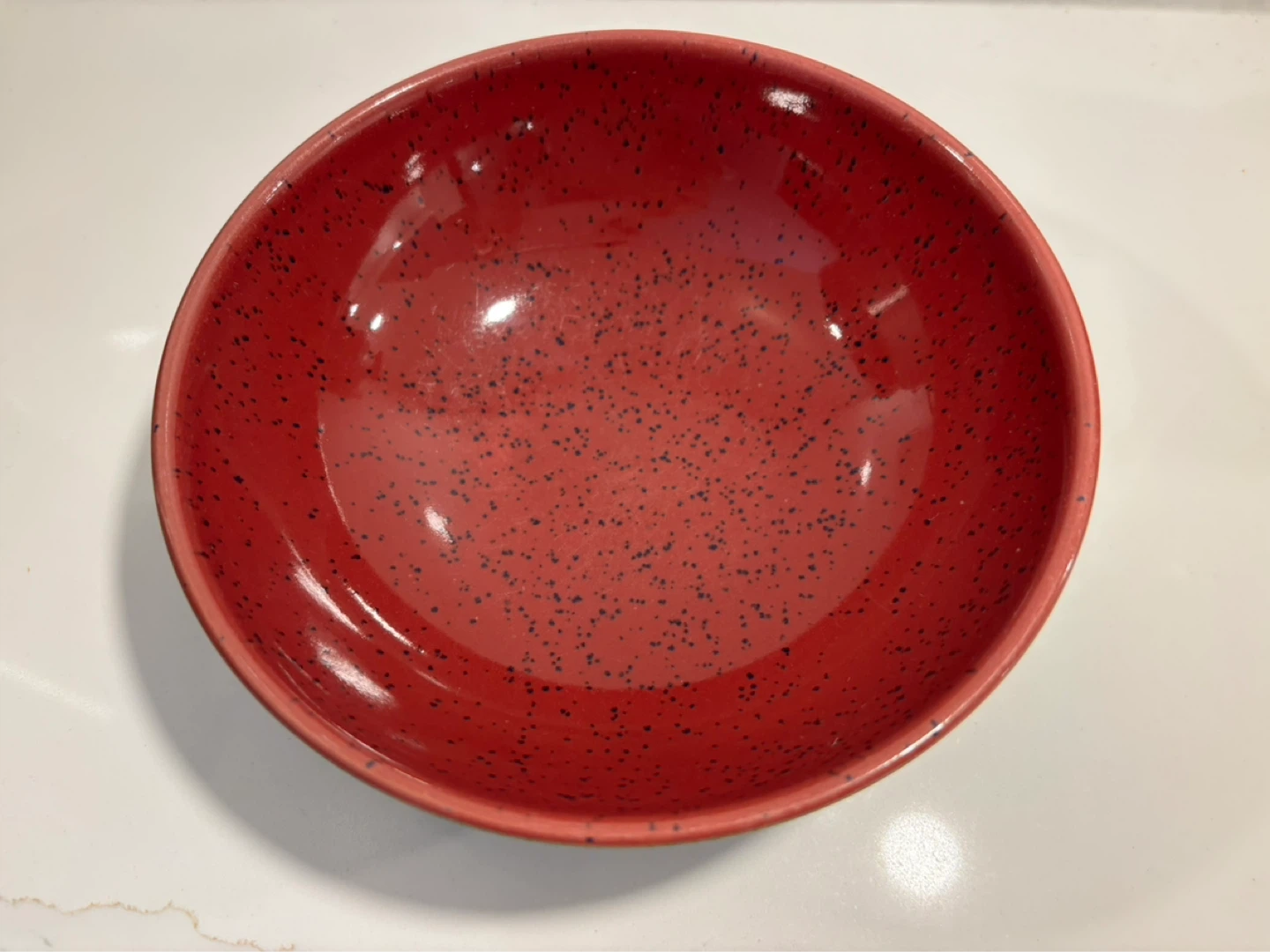 Denby HARLEQUIN Bowl Red Green Rustic Stoneware England - photo 4