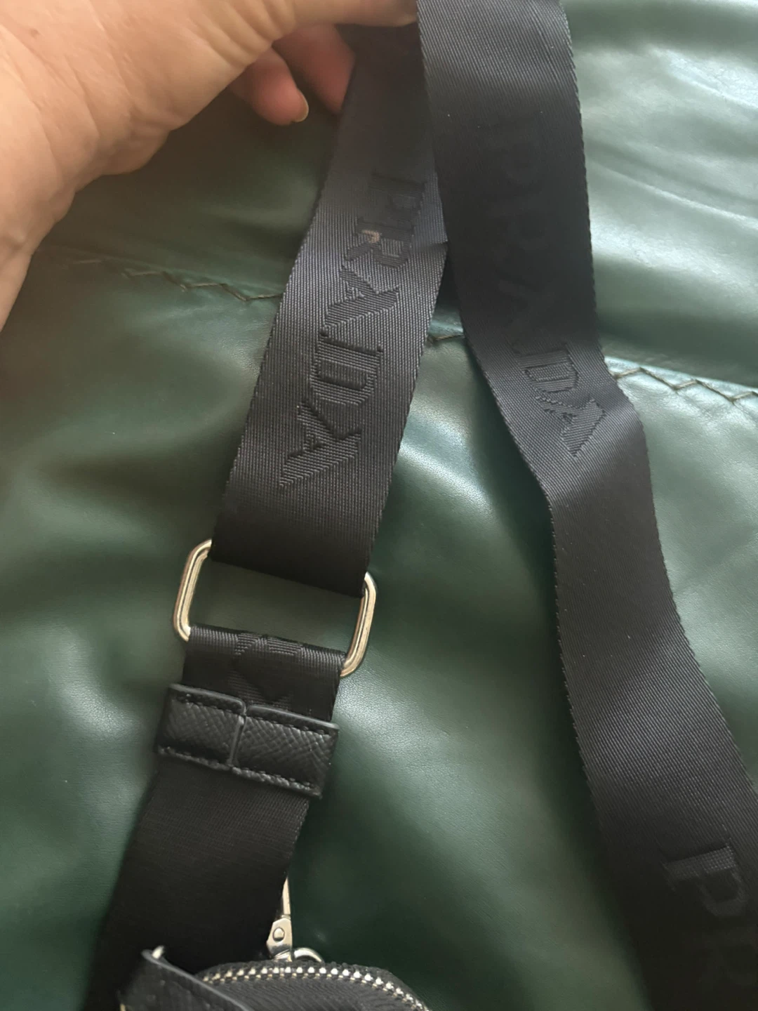Prada Nylon Shoulder Bag with Pouch - photo 3