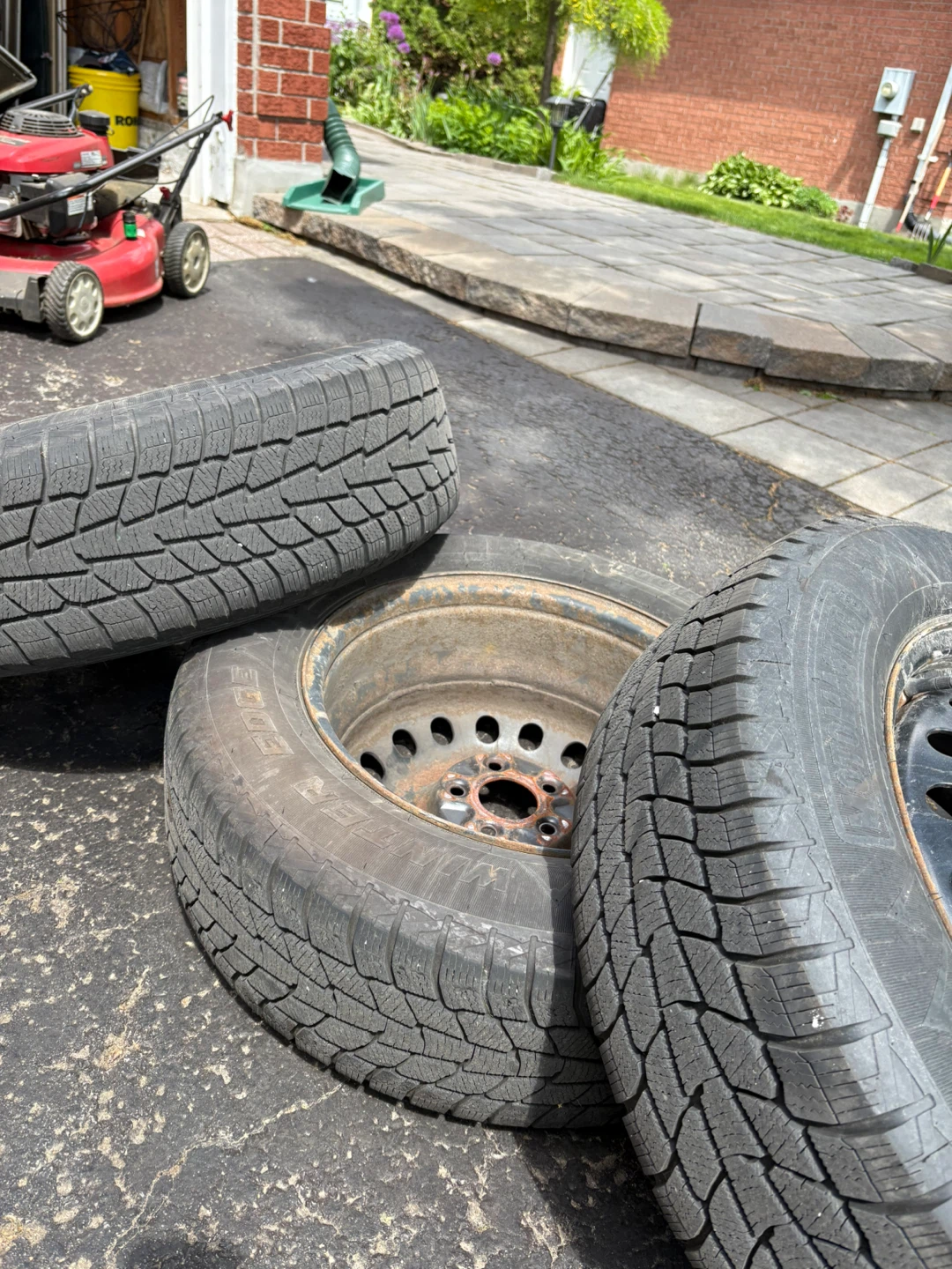 Motomaster Winter Tires with Rims