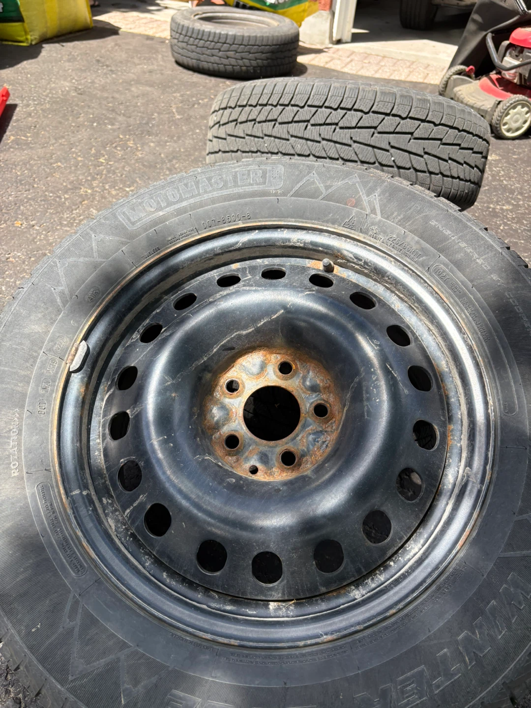 Motomaster Winter Tires with Rims - photo 3