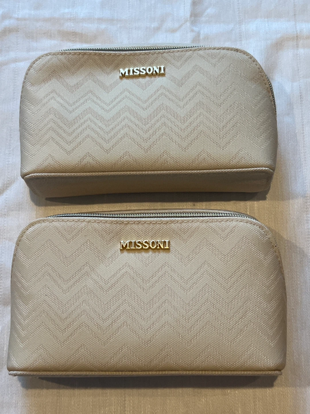 Missoni Delta one amenity travel kit/Cosmetic Bags (Set of 2)